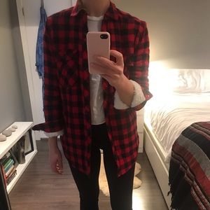 Fleece Lined Plaid Flannel